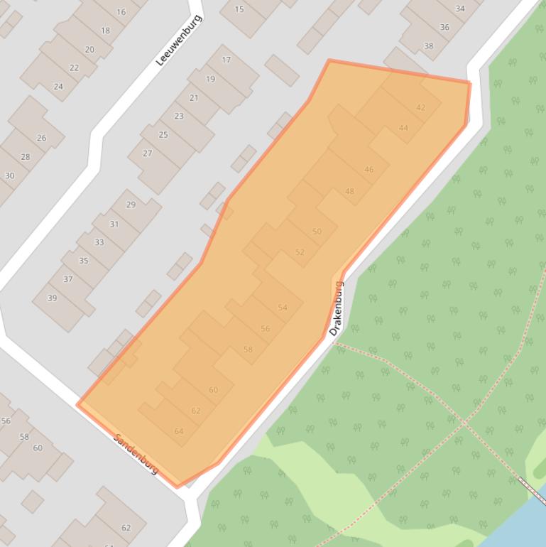 Kaart van postcodegebied 1965NS.