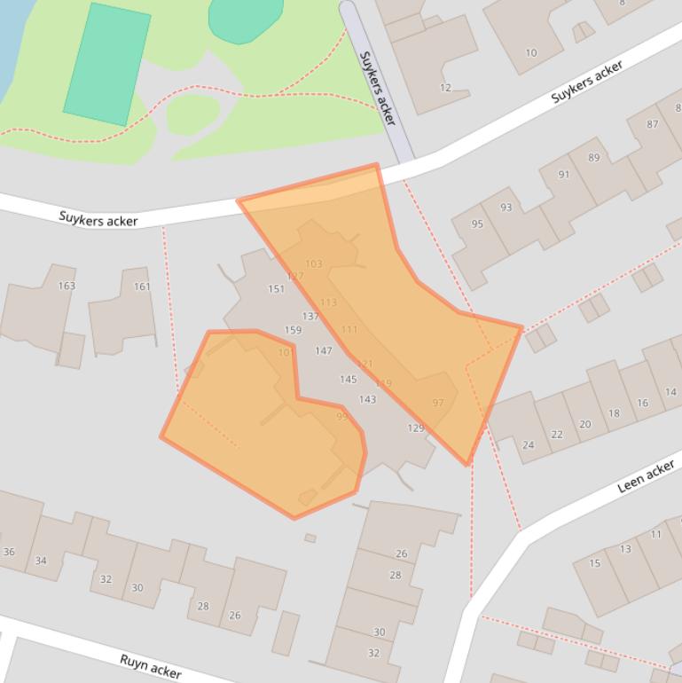 Kaart van postcodegebied 1965RD.