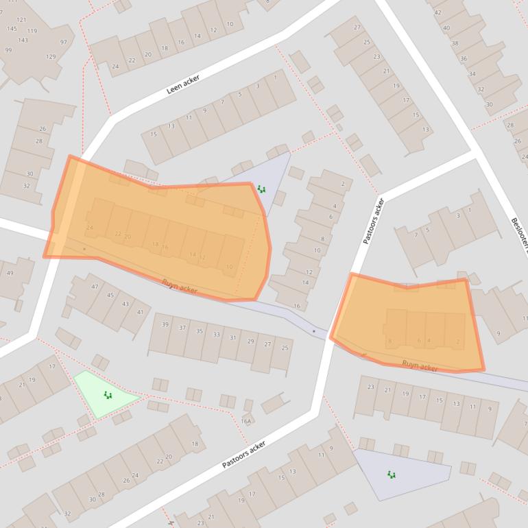 Kaart van postcodegebied 1965RL.