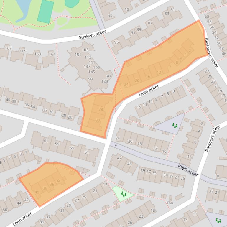 Kaart van postcodegebied 1965RS.