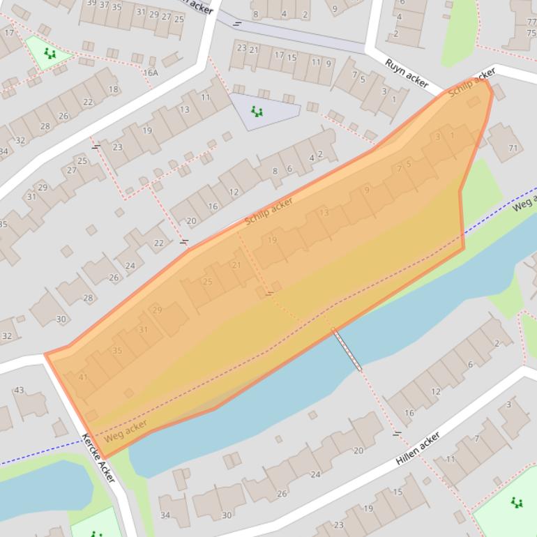 Kaart van postcodegebied 1965SC.