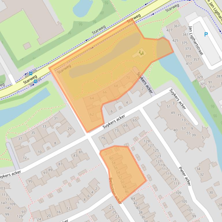 Kaart van postcodegebied 1965SL.