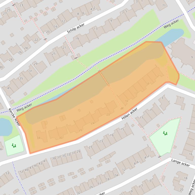 Kaart van postcodegebied 1965TC.