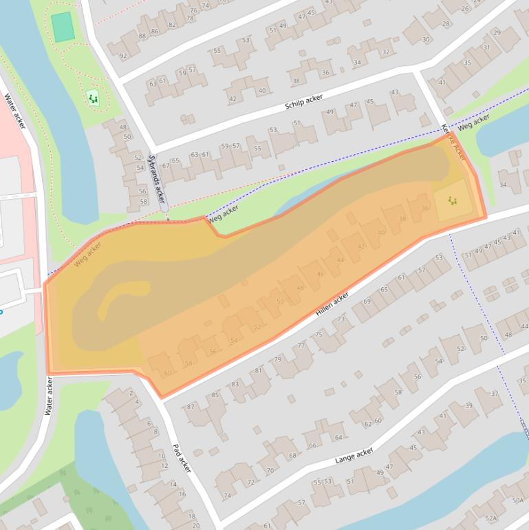 Kaart van postcodegebied 1965TD.