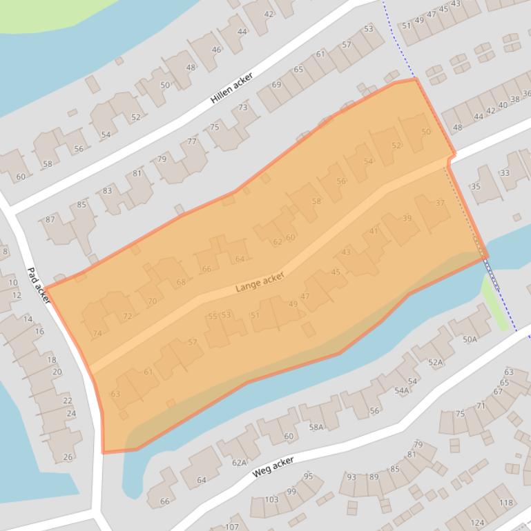 Kaart van postcodegebied 1965TM.