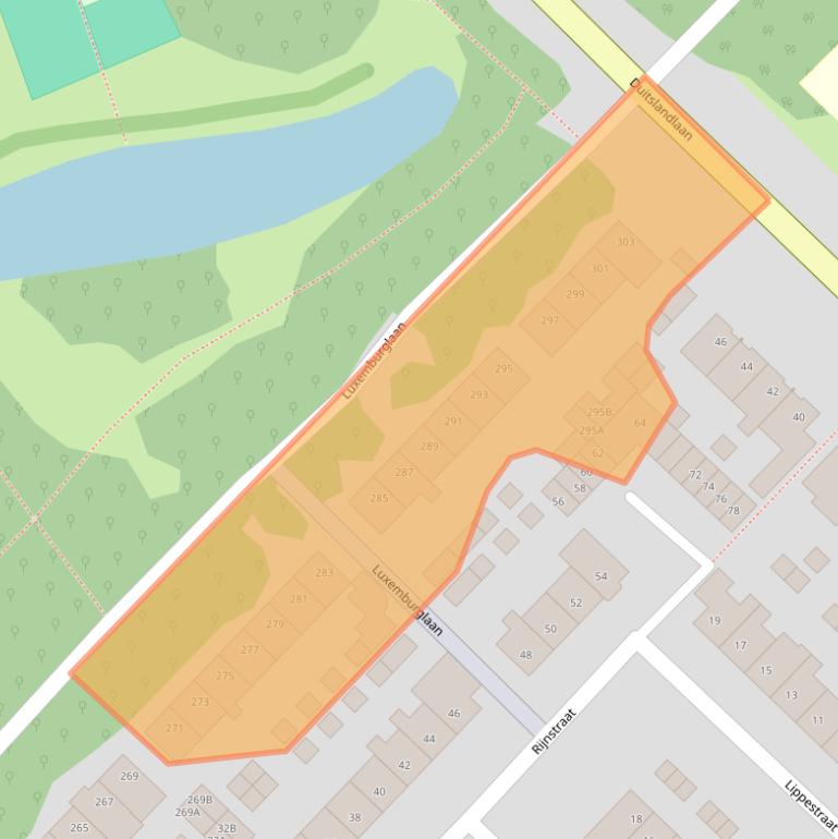 Kaart van postcodegebied 1966MB.