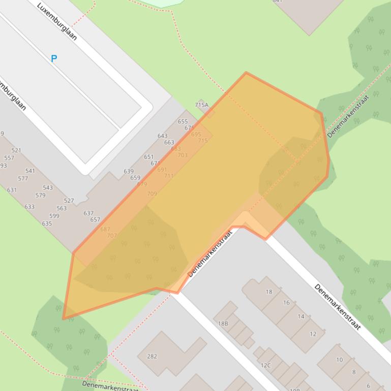 Kaart van postcodegebied 1966MP.