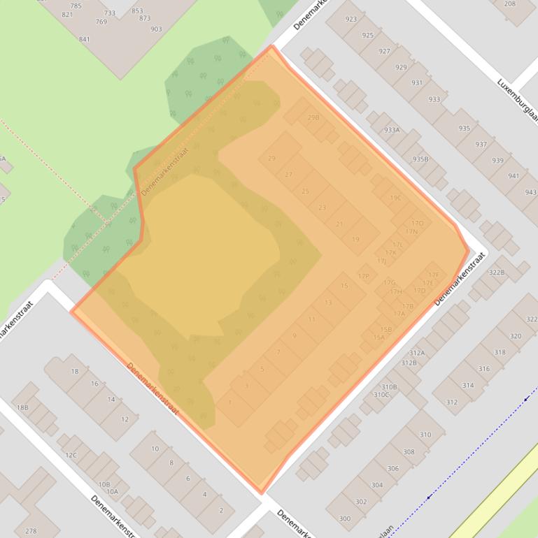 Kaart van postcodegebied 1966NK.