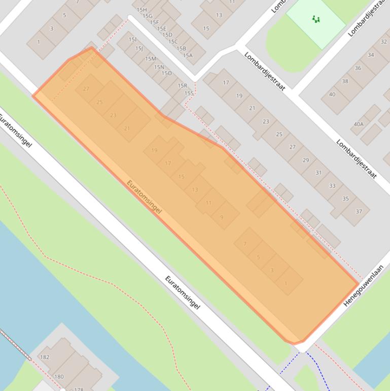 Kaart van postcodegebied 1966RP.