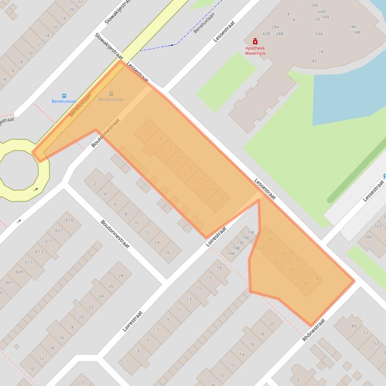 Kaart van postcodegebied 1966SB.