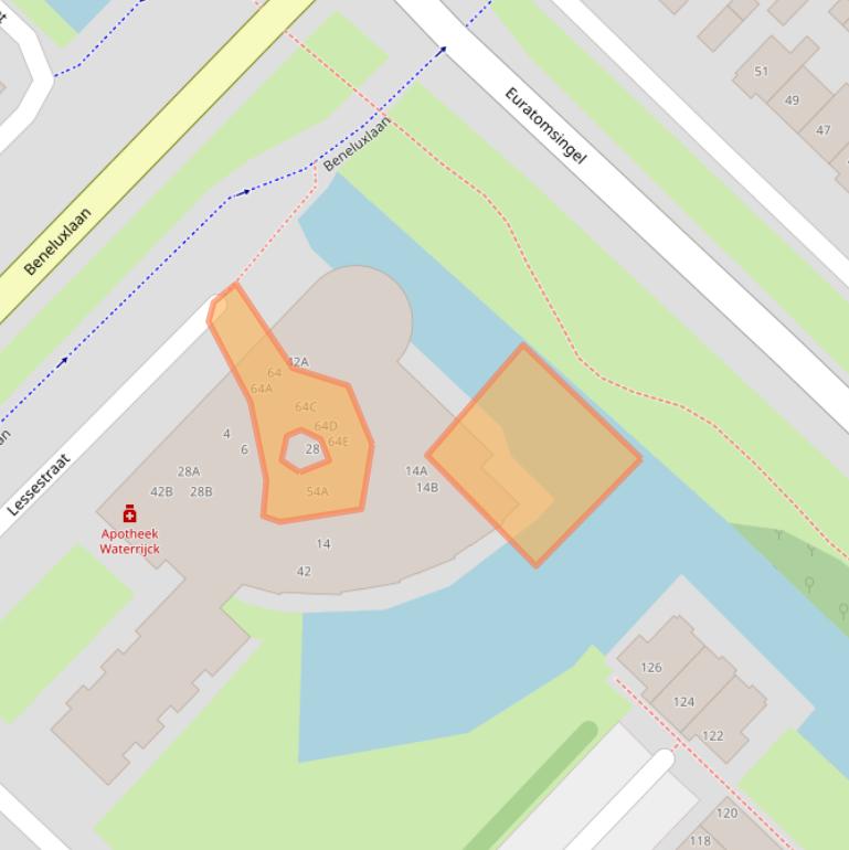 Kaart van postcodegebied 1966SH.