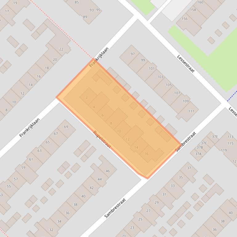 Kaart van postcodegebied 1966TA.