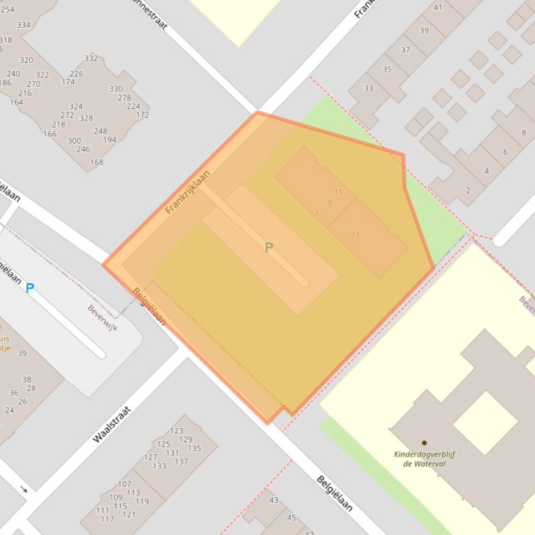 Kaart van postcodegebied 1966VA.