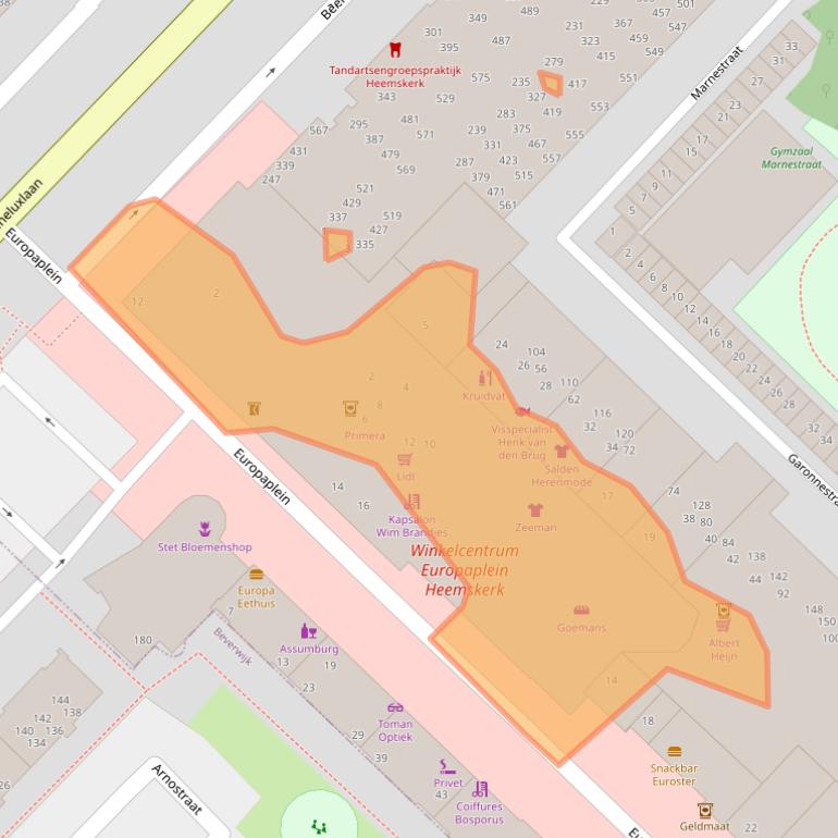 Kaart van postcodegebied 1966WH.