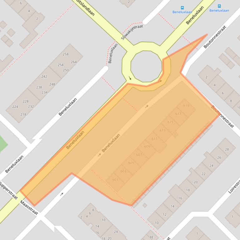 Kaart van postcodegebied 1966WK.