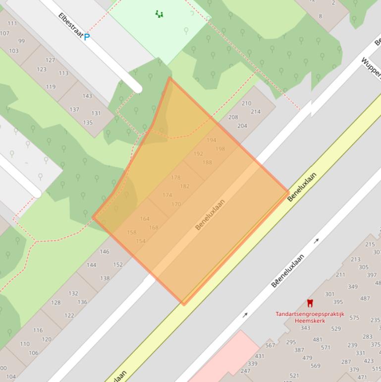 Kaart van postcodegebied 1966WR.