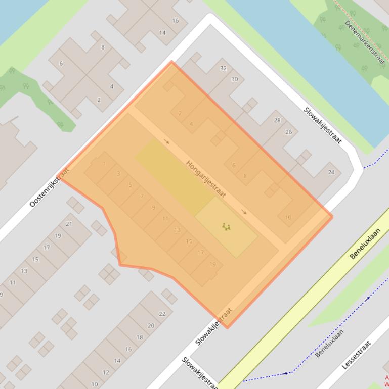 Kaart van postcodegebied 1966WW.