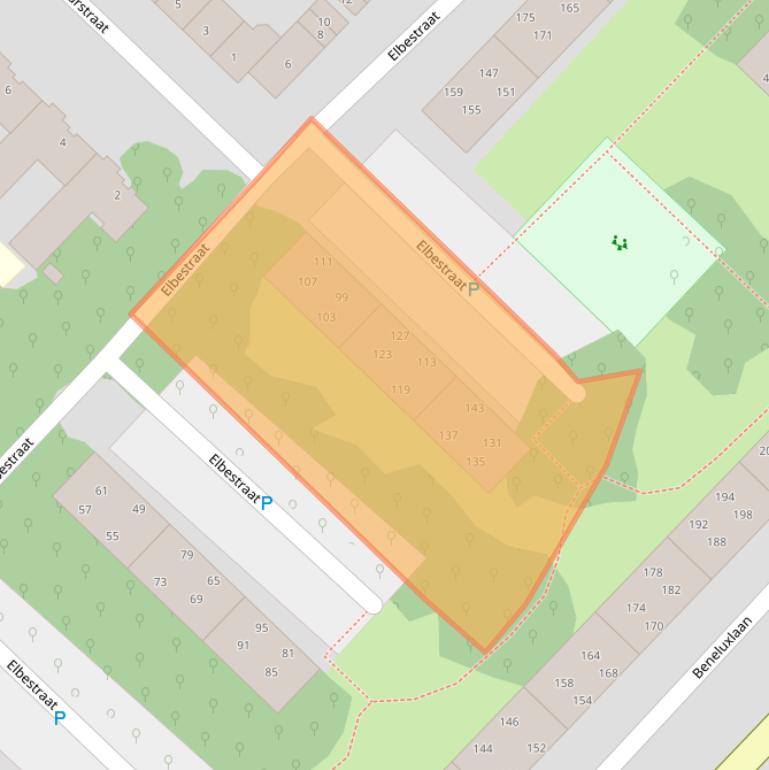 Kaart van postcodegebied 1966XE.