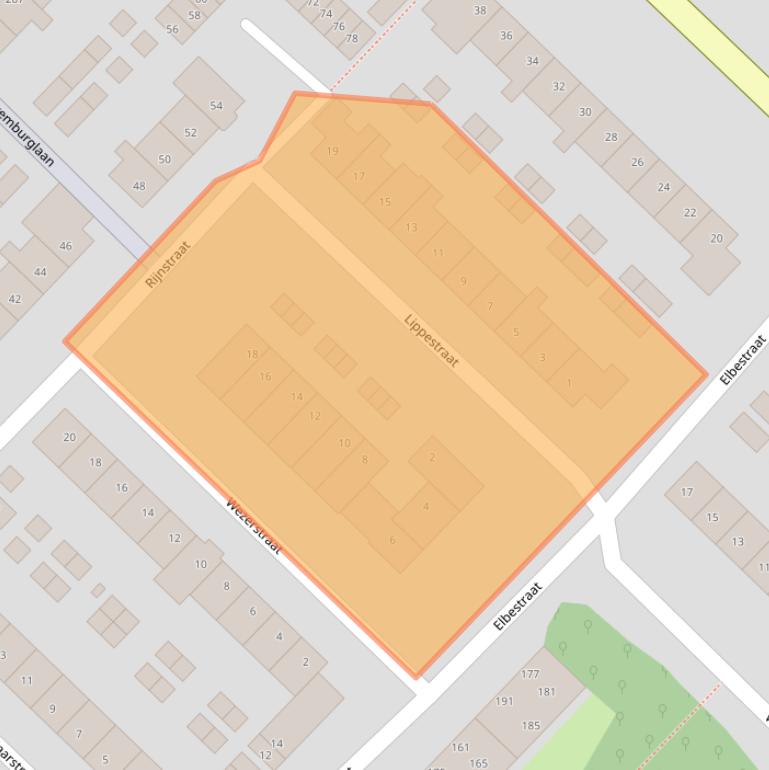 Kaart van postcodegebied 1966XM.