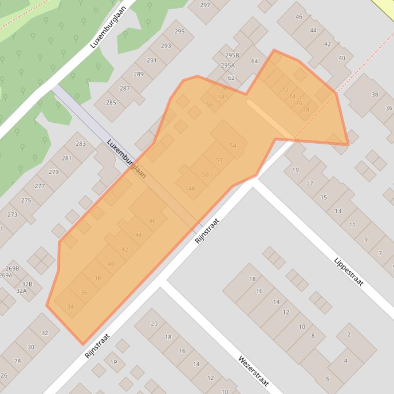 Kaart van postcodegebied 1966XS.