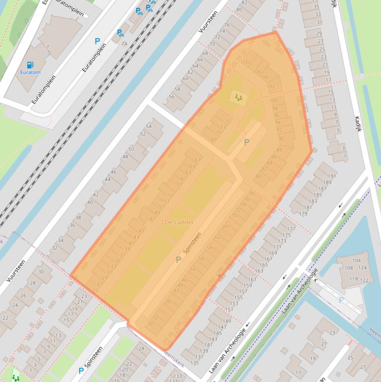 Kaart van postcodegebied 1967CX.