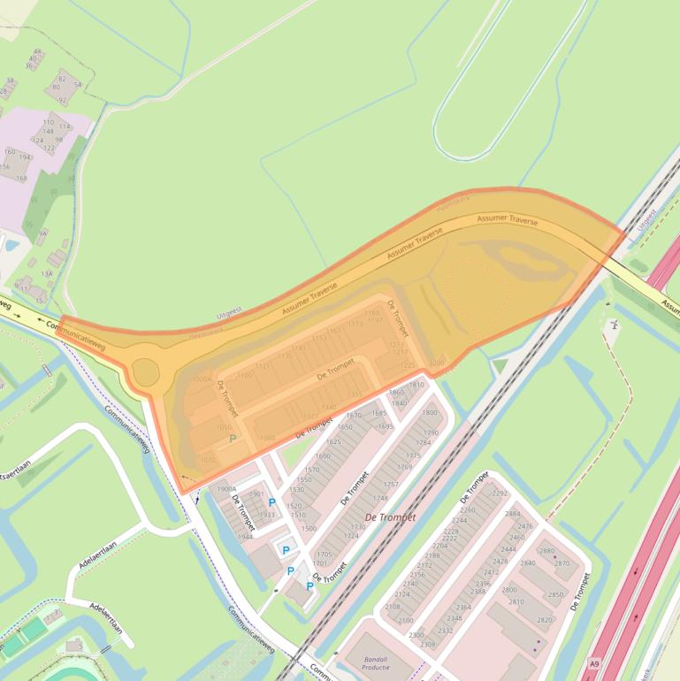 Kaart van postcodegebied 1967DA.