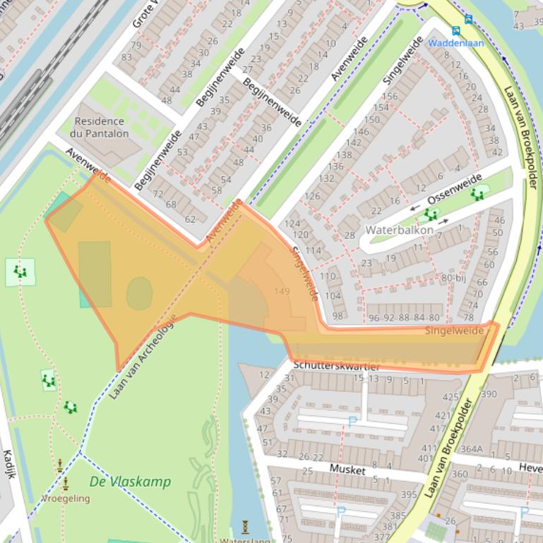 Kaart van postcodegebied 1967HJ.