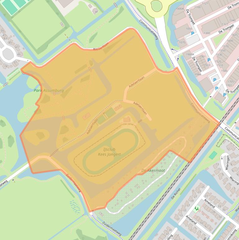 Kaart van postcodegebied 1967NN.