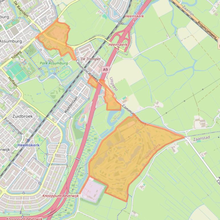 Kaart van postcodegebied 1967PR.