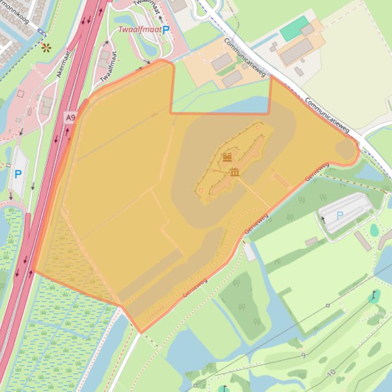 Kaart van postcodegebied 1967PS.