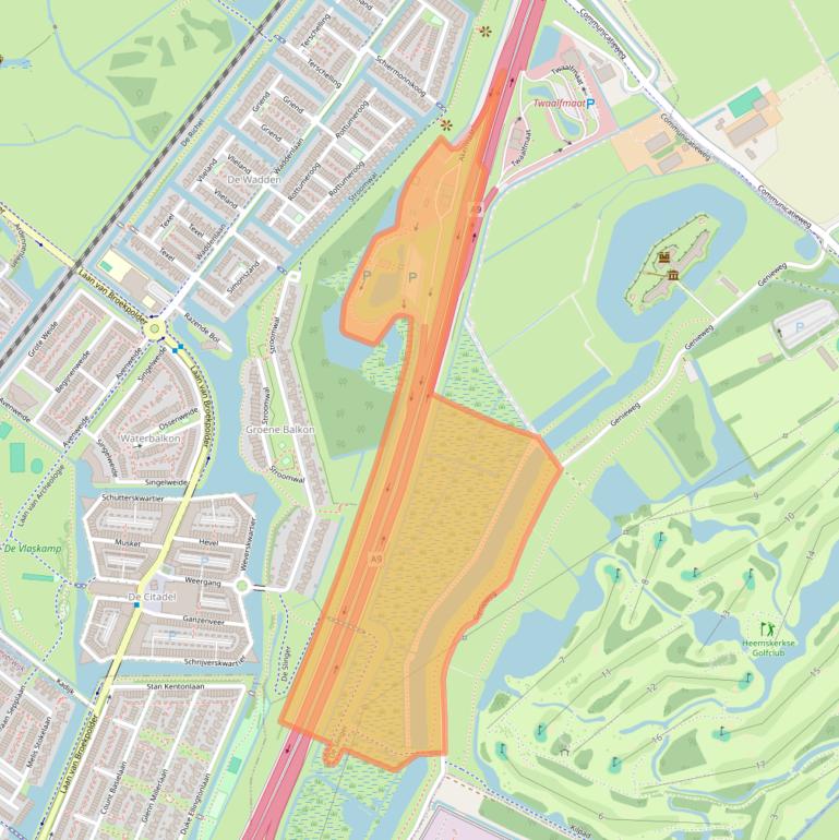 Kaart van postcodegebied 1967PT.