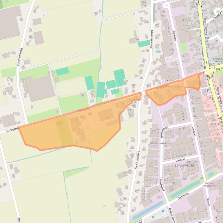 Kaart van postcodegebied 1969KP.