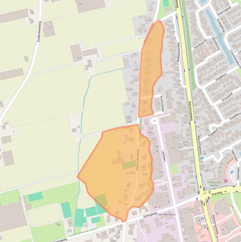 Kaart van postcodegebied 1969KS.