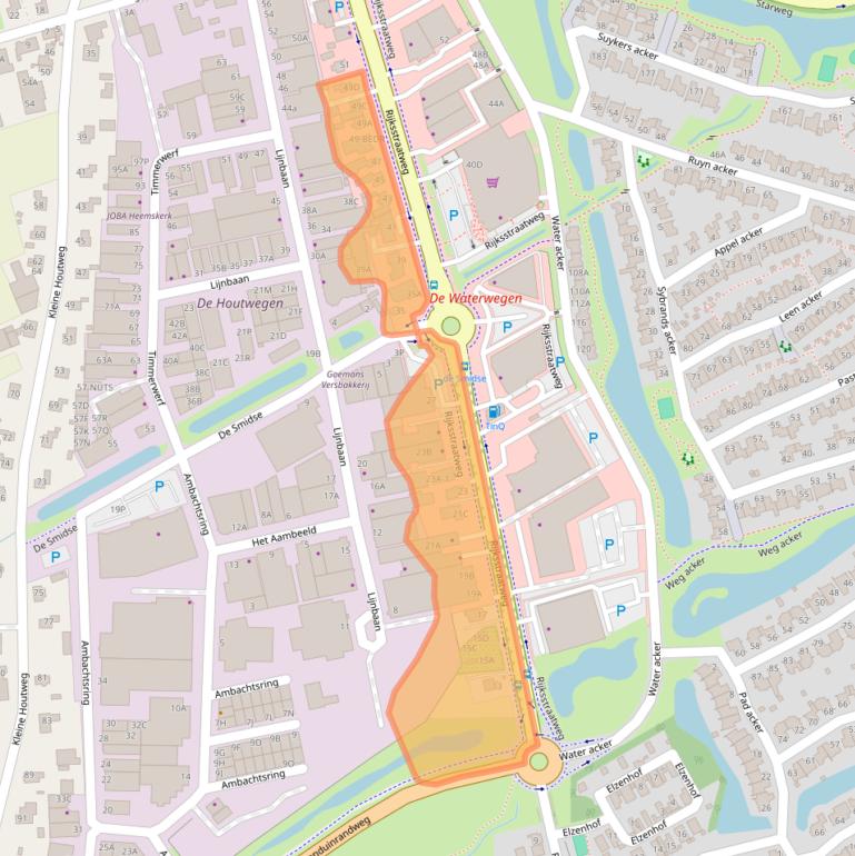 Kaart van postcodegebied 1969LB.