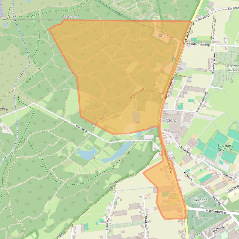 Kaart van postcodegebied 1969LG.