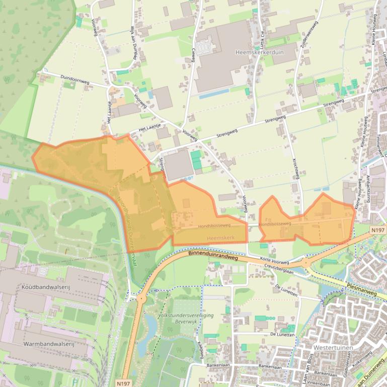 Kaart van postcodegebied 1969MA.