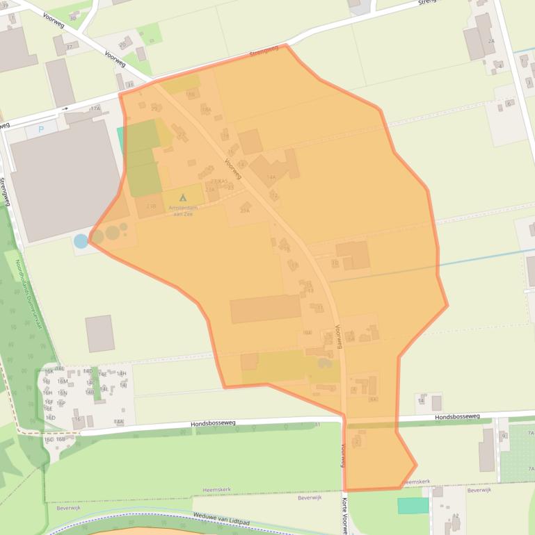 Kaart van postcodegebied 1969MC.