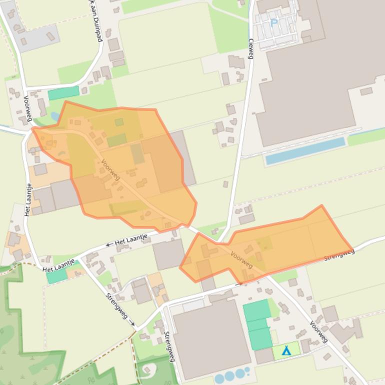 Kaart van postcodegebied 1969MD.