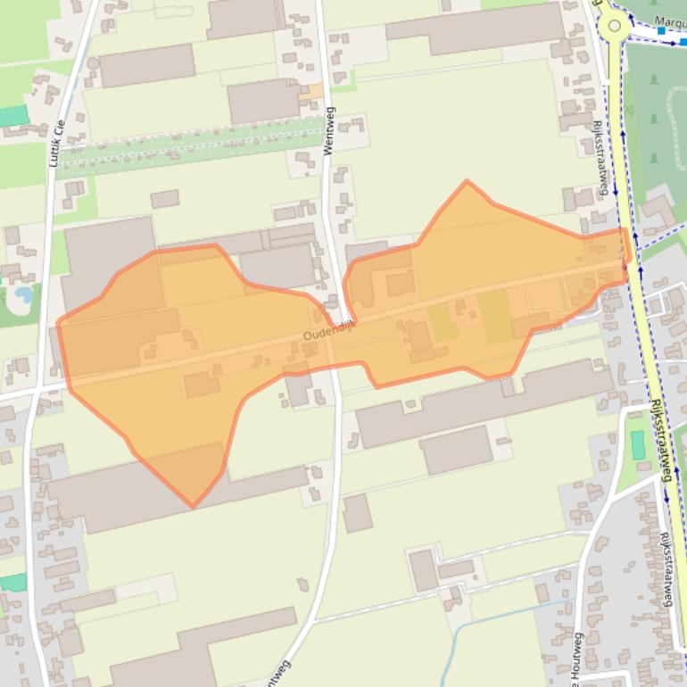 Kaart van postcodegebied 1969ML.