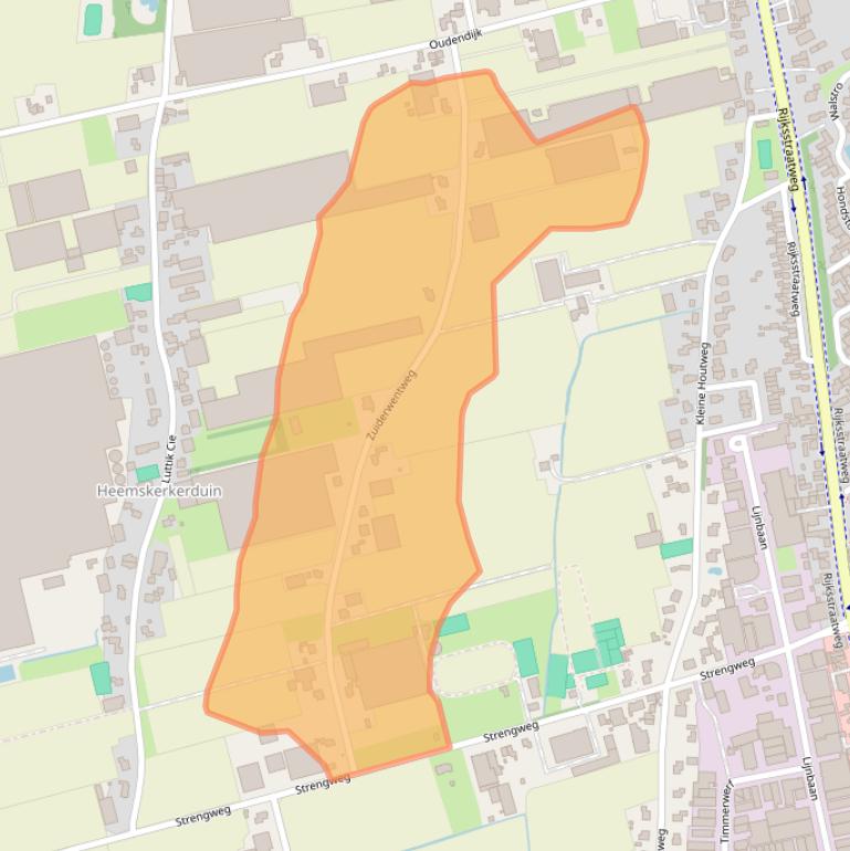 Kaart van postcodegebied 1969MX.