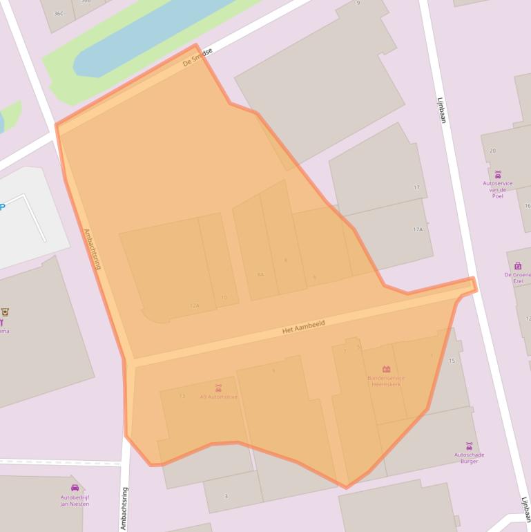 Kaart van postcodegebied 1969NC.