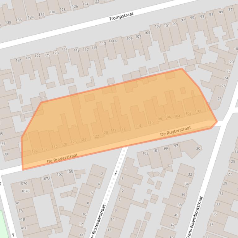 Kaart van postcodegebied 1971BK.