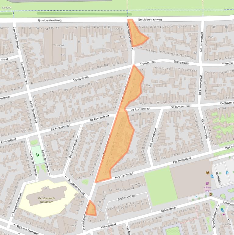 Kaart van postcodegebied 1971BM.
