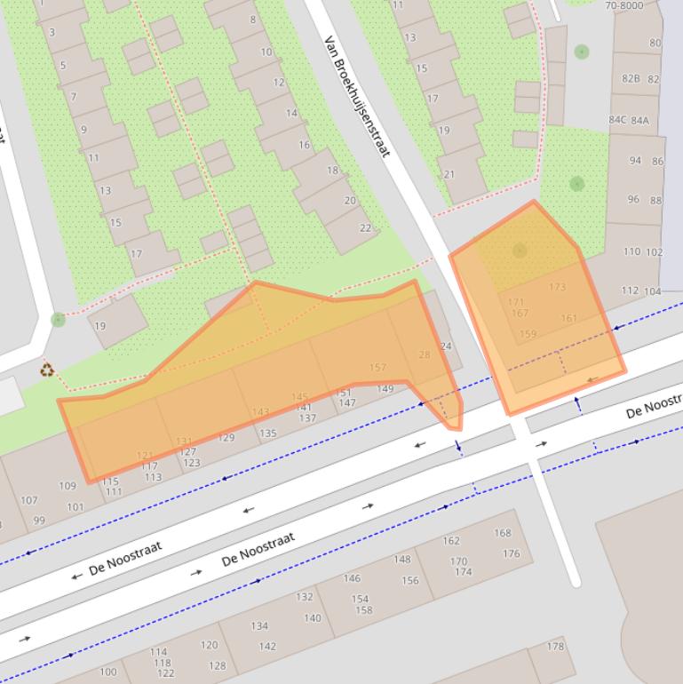 Kaart van postcodegebied 1971CD.