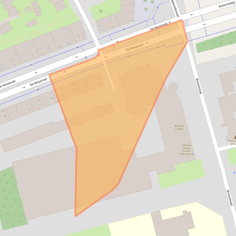 Kaart van postcodegebied 1971CJ.