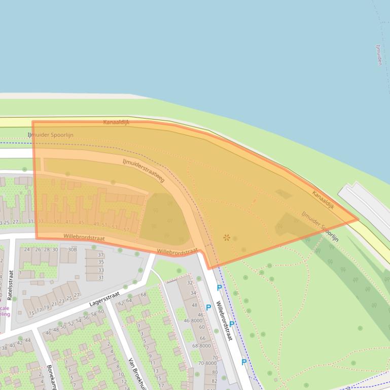 Kaart van postcodegebied 1971DB.