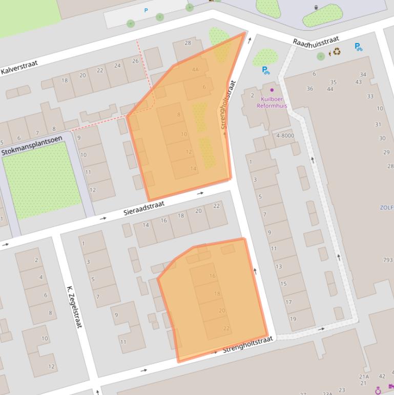 Kaart van postcodegebied 1971EC.