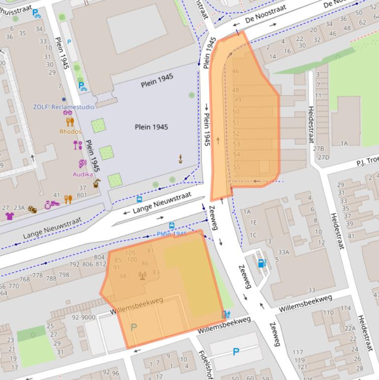 Kaart van postcodegebied 1971GC.