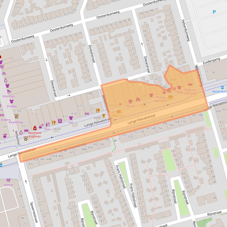 Kaart van postcodegebied 1971GE.