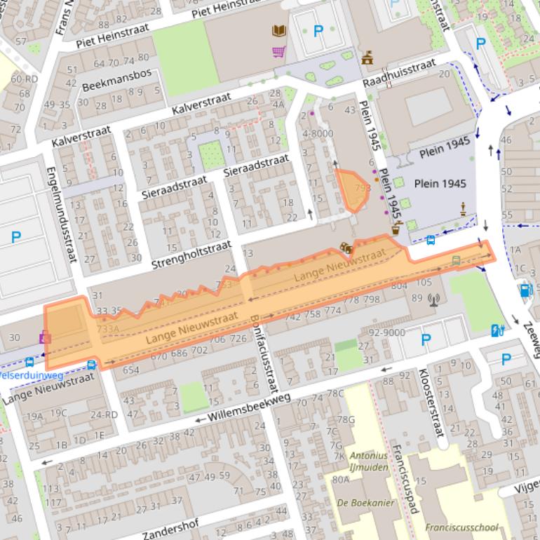 Kaart van postcodegebied 1971GG.